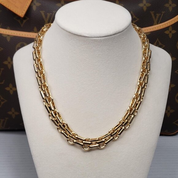 Authentic Louis Vuitton Lock & Key w/ Unbranded Stainless Steel Chain Necklace - Picture 12 of 16